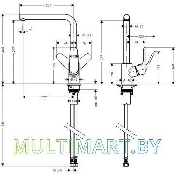 Смеситель Hansgrohe Focus 31817000 картинка 2